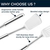 14.5-in Stianless Steel Spatula Set, 18/0 SS Heavy Duty Turner