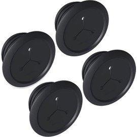 ECHOGEAR TV & Desk Cable Management - 2.25" Mini Cord Hider Conceals 3 Low Voltage Cables Behind Wall - Perfect for Speakers, Mounted TVs, Desks & More - Black 4-Pack