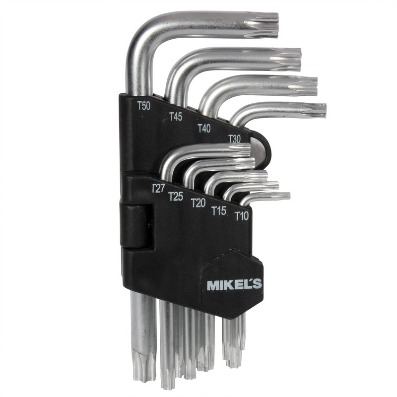 Mikel's JT-9 Juego de Llaves Torx, 9 Piezas