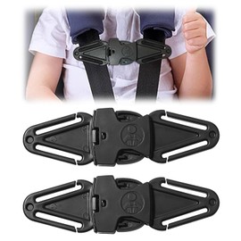 2PCS Anti Escape Car Seat Straps Safety Clip Baby Harness Chest Clips, Car Seat Safety Clip Prevent Children Taking Their Arms Out of The Straps, Easy to Install & Universal Fit