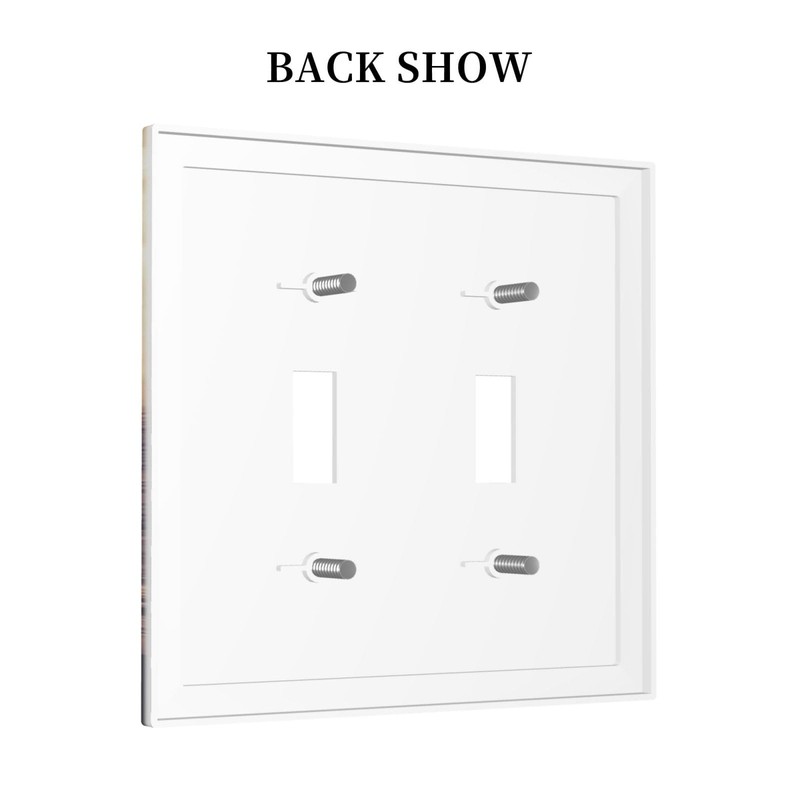 Brown Tree 2 Gang Toggle Light Switch Cover Double Toggle