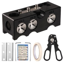 Lyreh 10-in-1 Billiard Tip Shaper, Billiard Cue Tip Repair Kit Including Trimmer Replacement Blades Scissors Tape Instruction Manual and L-shaped Hex Keys