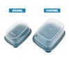 EFISH 5 Pieces Rectangular Plastic Cooling Container Food Storage Box
