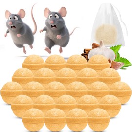 24 Pack Natural Mouse Repellent Peppermint Oil for Repels Mice & Rats, Repellent for Mice Repellent Outdoor & Indoor, Used for Car Engine, RV, Home & Kitchen, Lawn and Garden, Safe for Humans & Pets