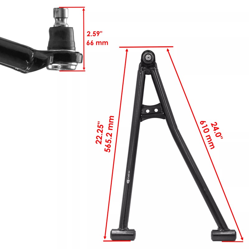 Caltric Front Control Arm For Polaris General 1000 16-2023 /