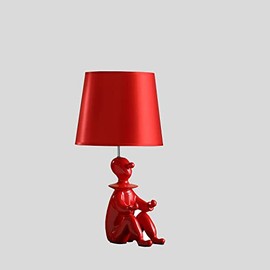 ORE International 21.25" Red Modern Clown Phone Holder Resin Table Lamp