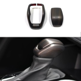 Hyorabyn Car Accessories Fit for Toyota Highlander 2020~2023 Toyota RAV4 2019-2023 Gear Shift Lever Knob Shifter Head Cover Trim ABS Peach Wood Grain