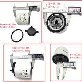 WSbaodan New SU29300 SU29301 DZ114096 RE45864 Filter Kit Compatible with John Deere 5055E 5065E 5075E Fuel Filter Element & Hydraulic Oil Filter & Air Filter Kit