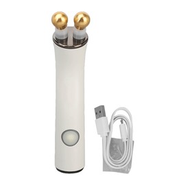 Dual Ball Electric Eye Massager Wand USB Charging Eye Heating Massager Instrument for Dark Circles Eye Bags