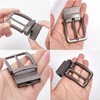 Alloy Belt Buckle Single Prong Square Replacement Buckle,Fits 33-34cm Wide