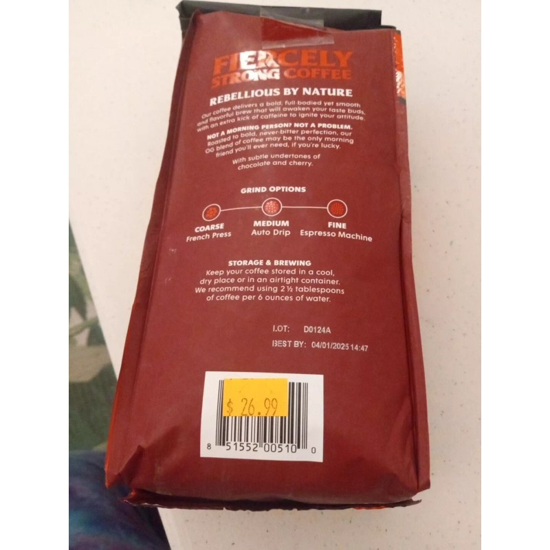 death wish coffee whole bean dark roast