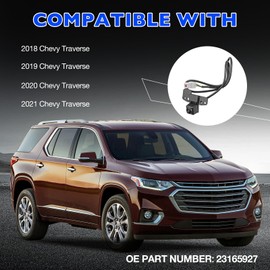 Front View Camera for Chevy Traverse 2018-2021, Parking Assist Driver Information Camera, Replaces OEM 23165927, Wide Angle Waterproof, Plug & Play