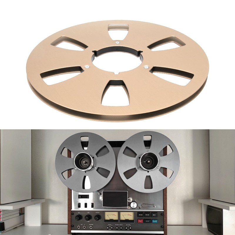 1/4 10.5 Inch Empty Takeup Reel 6 Hole Aluminum Alloy