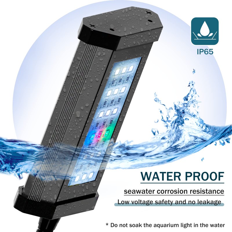 Lominie Planted Aquarium LED Light, Aquarium Grow Light Manual Timer