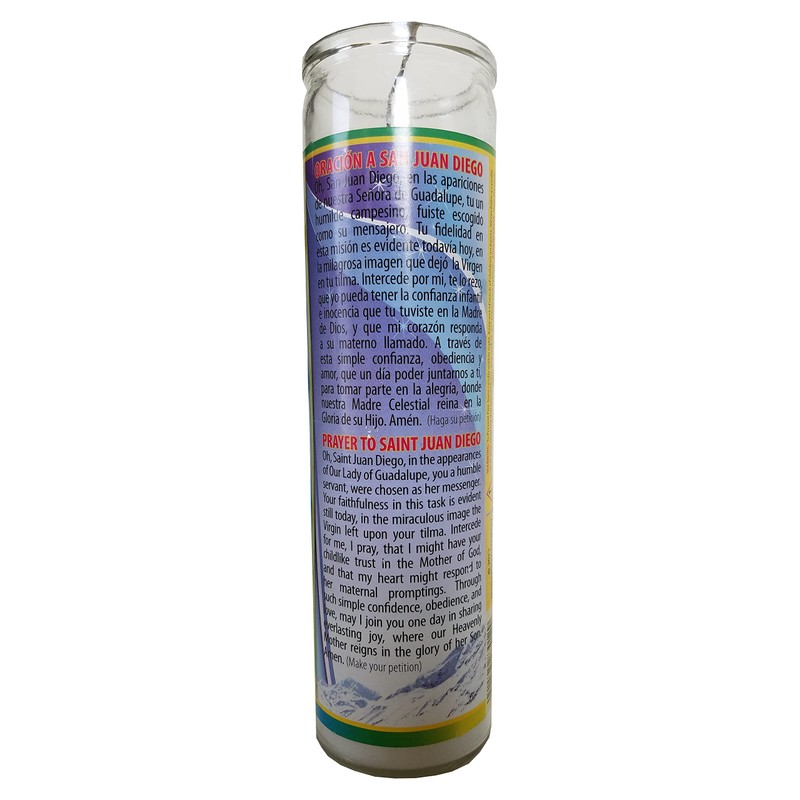 San Juan Diego (Saint Juan Diego) Pillar Devotional Candle