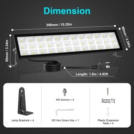 2Pack Shop Lights,100W LED Shop Lights for Garage,14000LM Plug in Super Bright LED Work Lights for Workshop,IP66 Waterproof Outdoor Light Fixture,4ft Power Cord Aluminum Flood Lights for Warehouse
