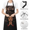 Maynofu Black Girl Waterproof Chef Apron for Women with Pockets