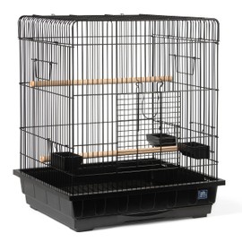 Prevue Pet Products Parrot Manor Metal Bird Cage with Plastic Base, Removable Grill for Home or Travel