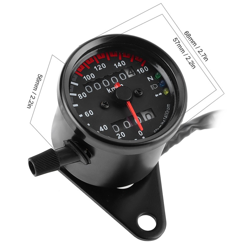 12V LED Odometer Speedometer Tachometer Retro Style High Accuracy for
