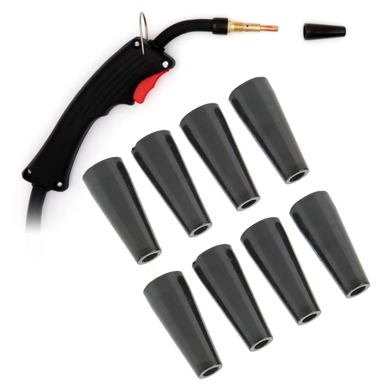 8Pcs Flux Core Welding Gasless Nozzle Self Protection MIG Welding