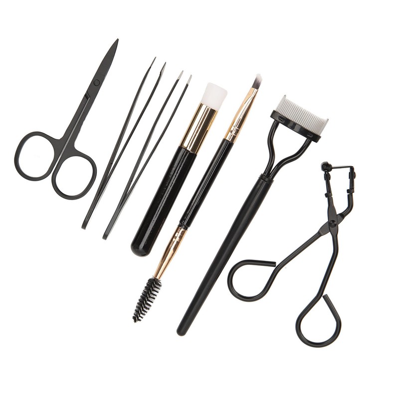 7pcs Eyelash Eyebrow Makeup Grooming Tool Eyebrow Brush Eyelash Curler