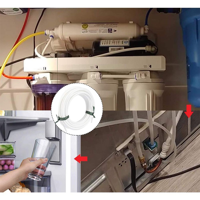 FOCCTS 15Meters Water Supply Pipe Tube and Fridge Connectors Kit