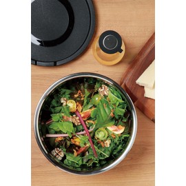 Sato Metal Mixing Bowl with Lid Silver M 4521540259377