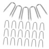 Kisangel 150pcs U-Shaped Metal Fencing Nails for Garden Stakes Fixing