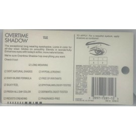 Revlon Overtime Eyeshadow Net Wt  .20 oz  MICAS