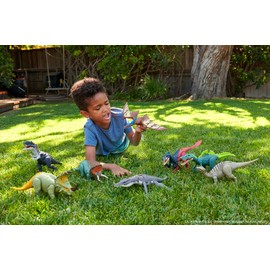 Mattel Jurassic World Dominion Roar Strikers Dinosaur Action Figure with Roaring Sound & Attack Action, Sinoceratops Dino Toy Includes Downloadable App & AR