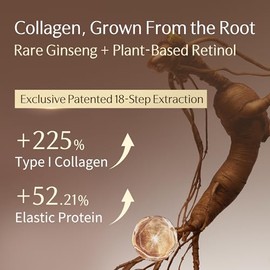 Crema facial de colágeno con péptidos antienvejecimiento de ginseng hidratante facial | Vitamina E, ácido hialurónico, retinol a base de plantas, escualano, ceremida | para reafirmar, reducir las arrugas (0.53 oz/15g)