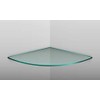 Pro Safe Glass 6" X 6" Quarter Circle Clear Tempered