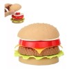 KFMX Juego Comida Didáctico Hamburguesas Dobles Comida Juguete