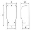 Panasonic DAS280H Wall Extraction Cover Parts for Air Conditioners
