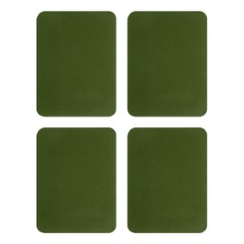sourcing map 4Pcs Iron on Patches for Clothing Repair, Mending Fabric Repair Patch Cotton for Clothes Pants Bags, 5x4 Inch Army Green