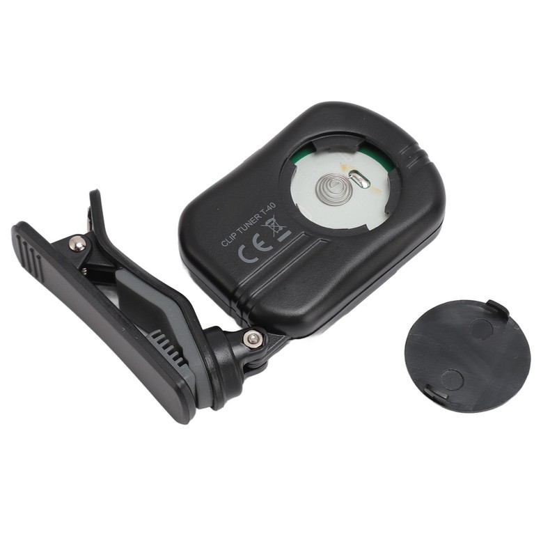 Clip On Guitar Tuner Black LCD Display A0 27.5Hz to