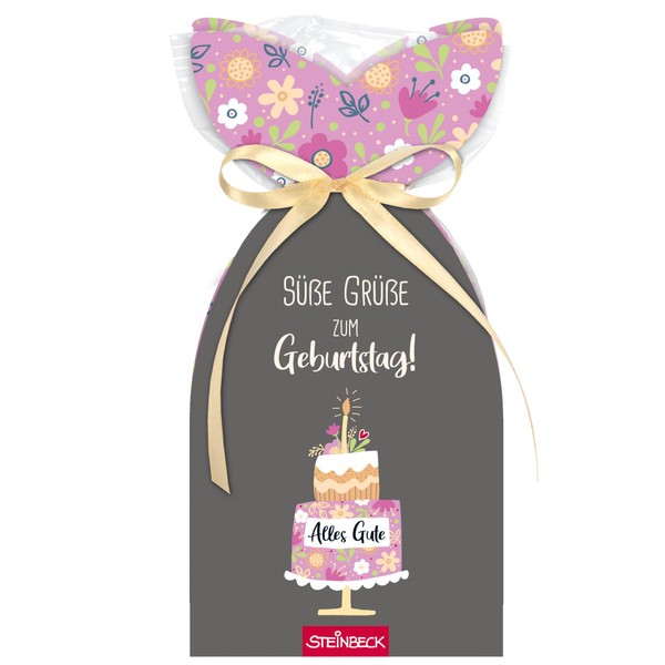 STEINBECK Fruchtgummi - Süße Grüße zum Geburtstag - Geschenk 100g