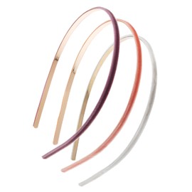 L. Erickson Velvet Skinny Headband 3-Pack, Lavendar/Petal/White