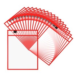25 carpetas de archivos de 9 x 12 pulgadas para trabajo con bolsillos de borrado en seco para profesores, trabajo, aula, organización, suministros de 
