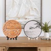 Funzhan 2pcs Clear Acrylic Easels Plastic Plate Stands Holders Fold