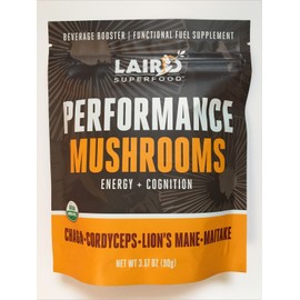 Laird Superfood Performance Mushroom Blend 3.17oz Energy Cognition Best By 9/25