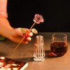 K9 Crystal Rose Flower & Crystal Vase Stand (Pink)