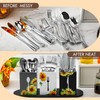 Lineshading 4 Pcs Silverware Caddy Sunflower Kitchen Decor Sunflower Silverware