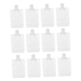 FRCOLOR 12pcs Portable Makeup Bags Stand-up Nozzle Lotion Storage Pouches for Travel Airtight Shampoo Pouches