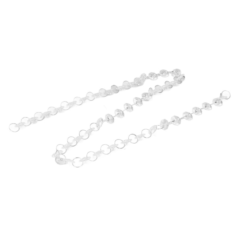 10pcs Crystal Chain Crystal Garland Strand Assemblable Acrylic Hanging Bead