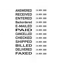 Trodat Professional 5117 Self Inking Date Stamp with English Texts – Dial a Word – Black Ink,48mm x 4 mm