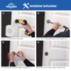 HOMOTEK 4 Pack Closet Door Finger Pull 2-1/16”, Easy Snap