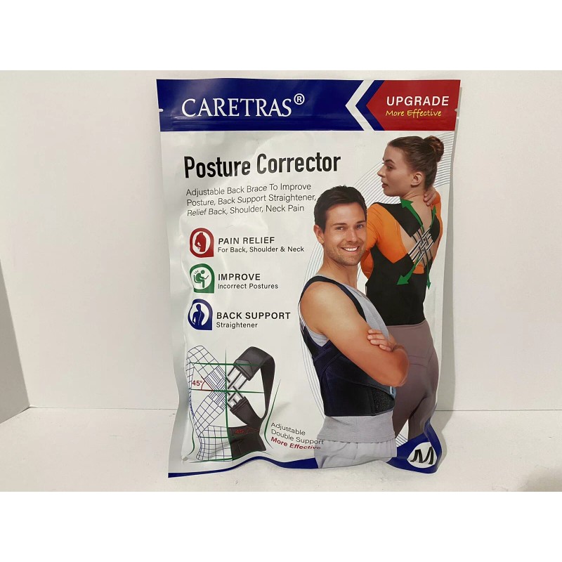 CARETRAS Posture Corrector CARETRAS, Adjustable Upper Support Back Shoulder Brace