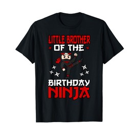 Little Brother Of The Birthday Ninja Shinobi Themed B-Day T-Shirt