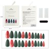 Matte Almond Press on Nails Long Acrylic False Nails with